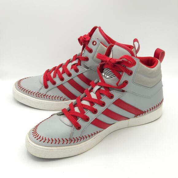 Adidas Top Court Hi \'Baseball PA\' Men\'s red gray size 10.5 sneakers main image 4